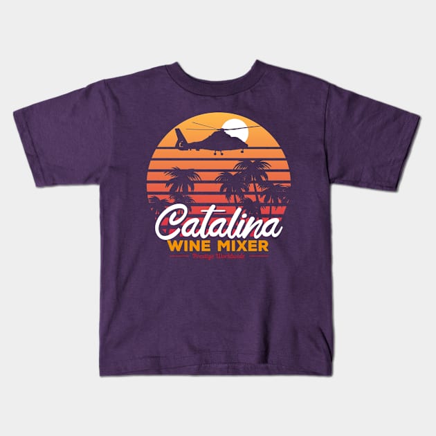 Catalina Wine Mixer Kids T-Shirt by deadright